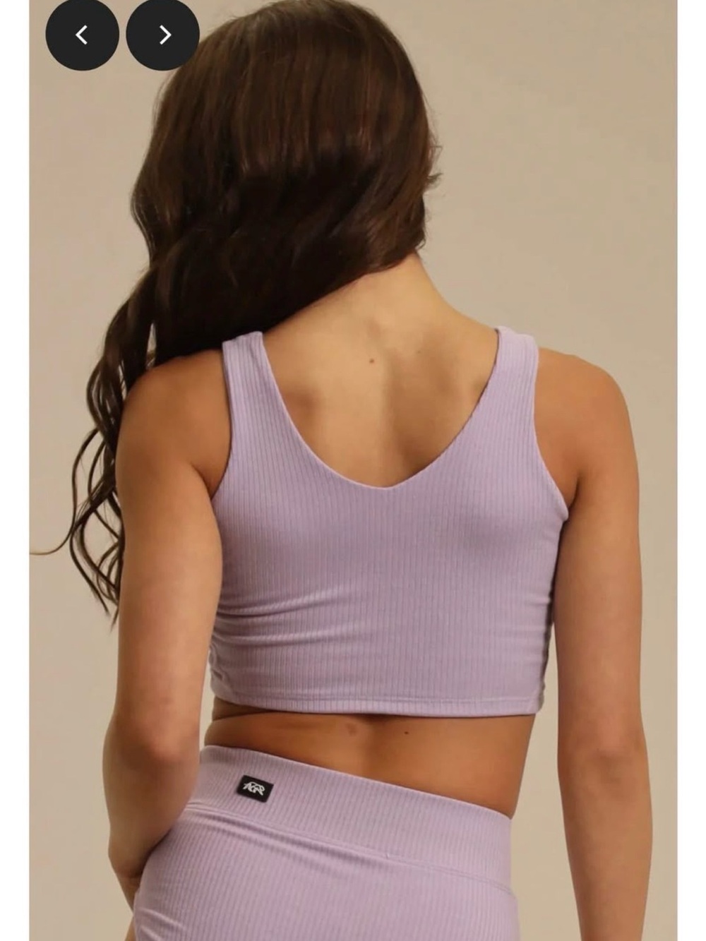 AXS Tiger Friday Lavender Ribbed Tank - - Picture 6 of 7